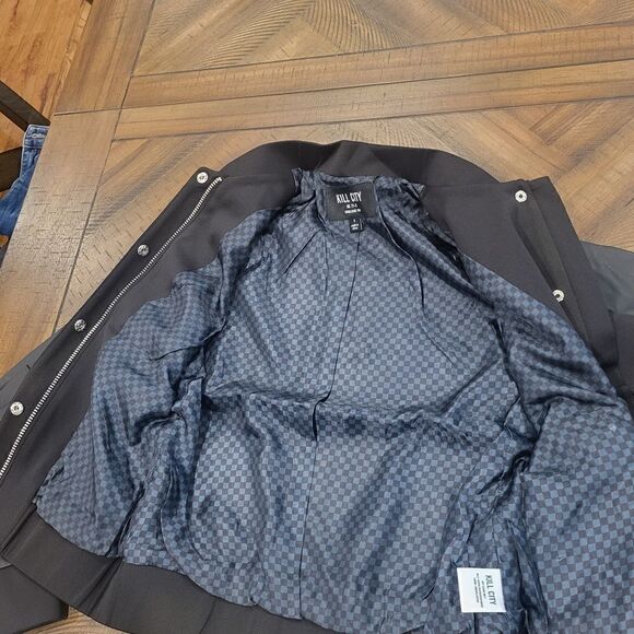 Kill City Bomber Jacket Small Black Fully Lined - Picture 3 of 10
